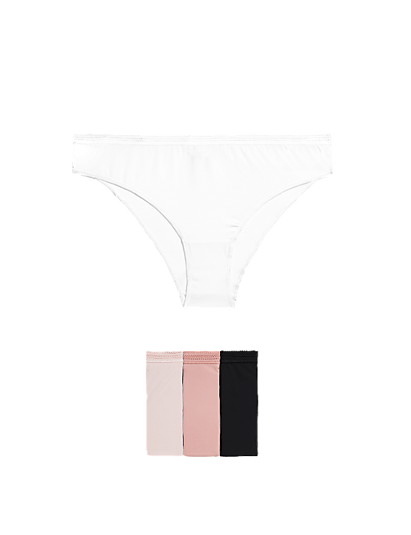 4pk Microfibre Brazilian Knickers