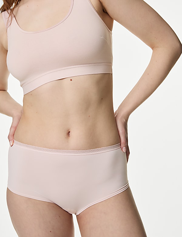 4pk Microfibre High Rise Shorts