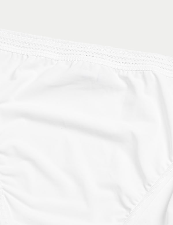 4pk Microfibre High Leg Knickers