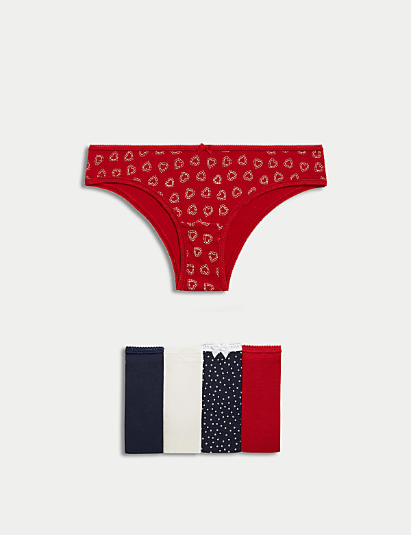5pk Cotton Lycra™ Brazilian Knickers