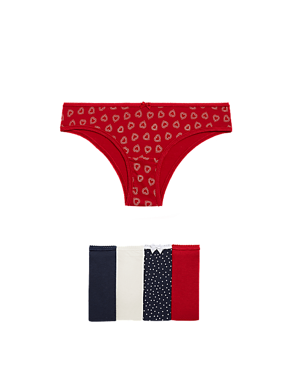 5pk Cotton Lycra™ Brazilian Knickers