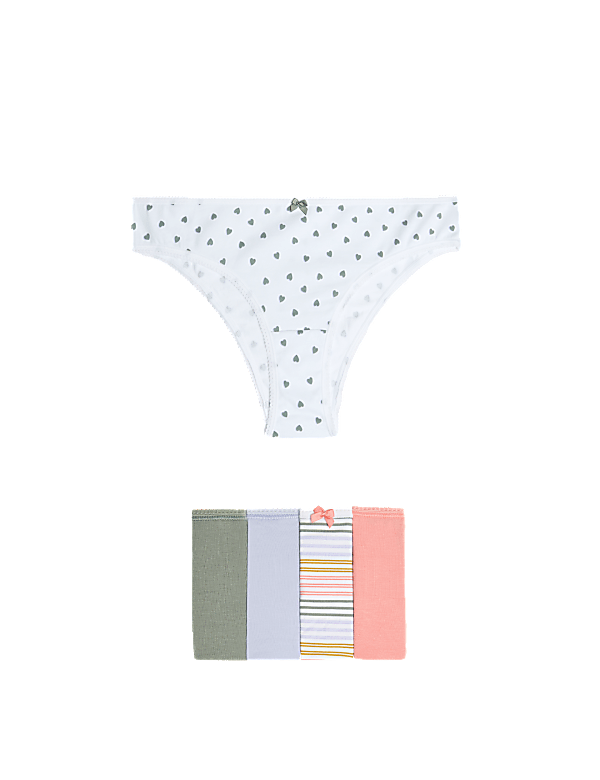 5pk Cotton Lycra™ Brazilian Knickers