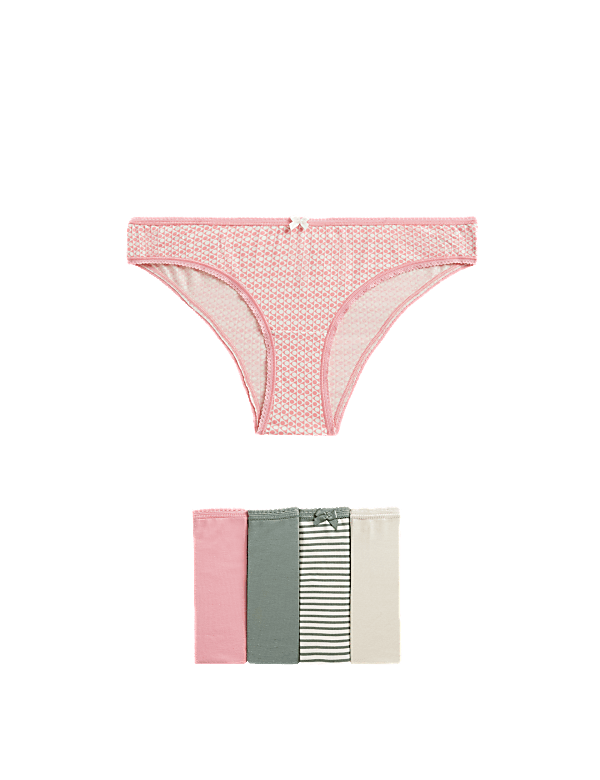 5pk Cotton Lycra™ Brazilian Knickers