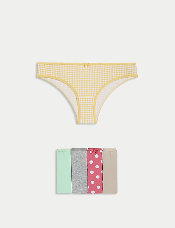5pk Cotton Lycra™ Brazilian Knickers