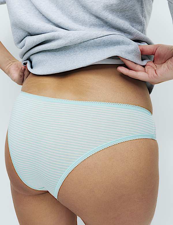 5pk Cotton Lycra™ Brazilian Knickers