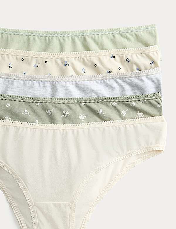 5pk Cotton Lycra™ Brazilian Knickers