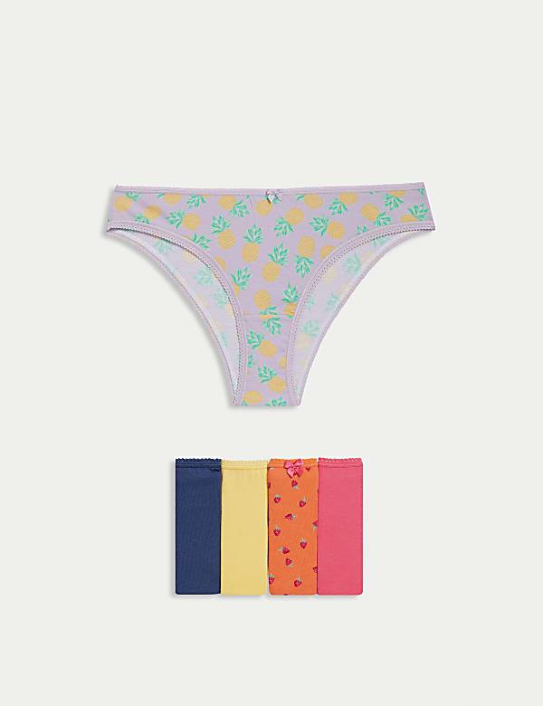 5pk Cotton Lycra™ Brazilian Knickers - VN