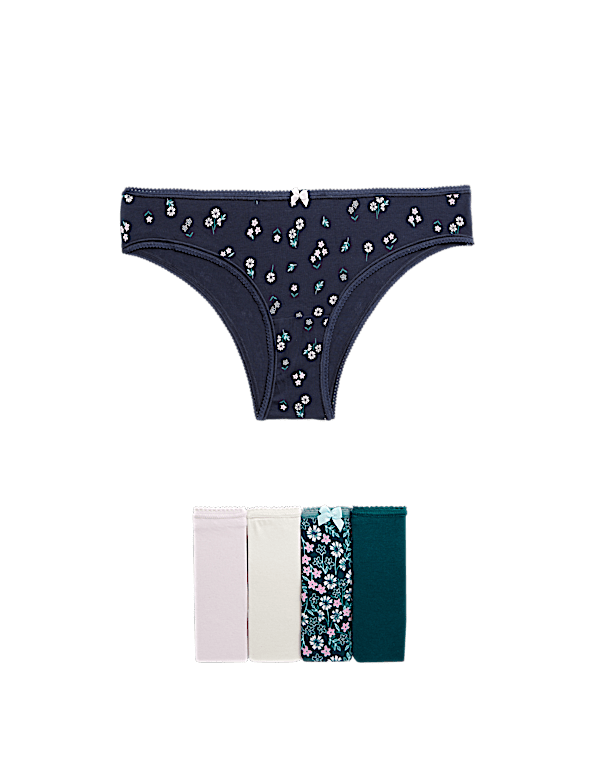 5pk Cotton Lycra™ Brazilian Knickers