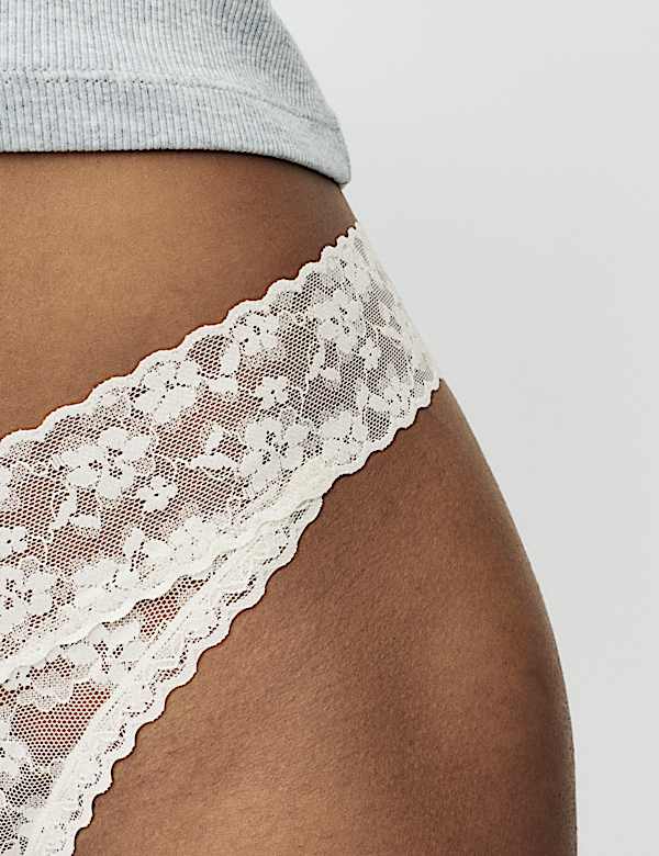3pk Floral Lace Miami Knickers - LU