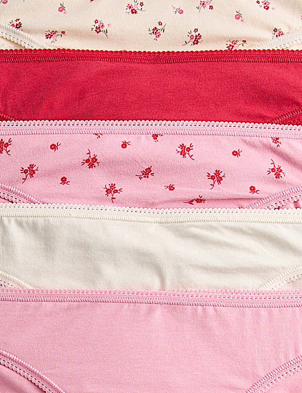 5pk Cotton Lycra™ Bikini Knickers