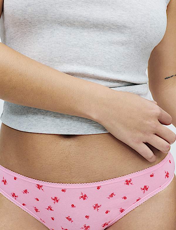 Pack de 5 braguitas tipo bikini de algod&oacute;n y Lycra&trade; - ES