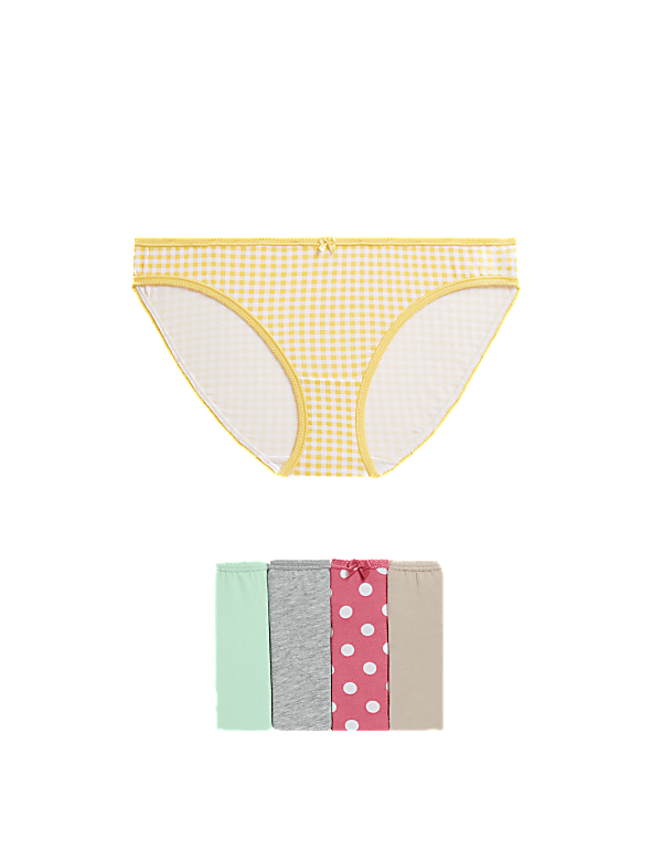 5pk Cotton Lycra™ Bikini Knickers