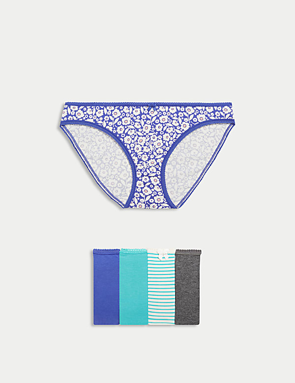 5pk Cotton Lycra™ Bikini Knickers
