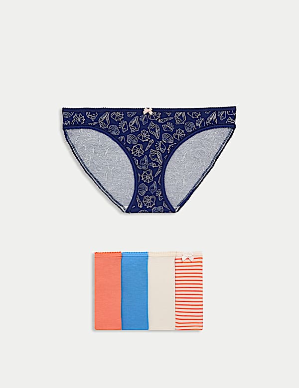 5pk Cotton Lycra™ Bikini Knickers