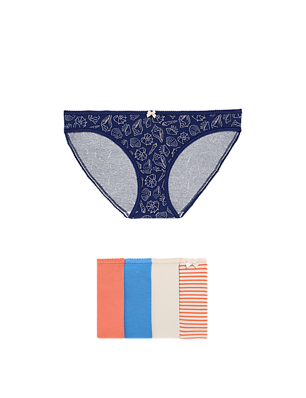 5pk Cotton Lycra™ Bikini Knickers
