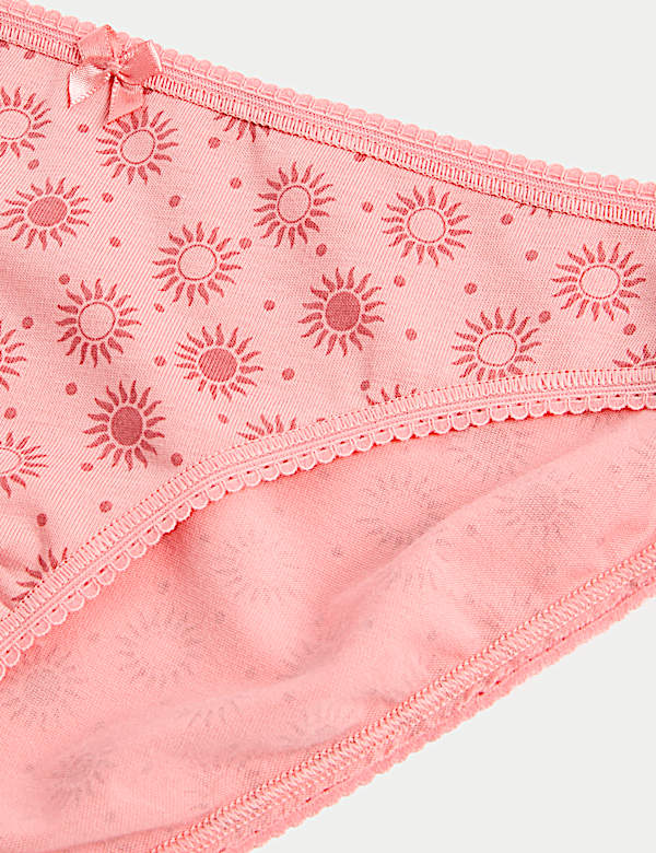 5pk Cotton Lycra&trade; Bikini Knickers