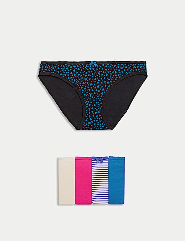 5pk Cotton Lycra™ Bikini Knickers