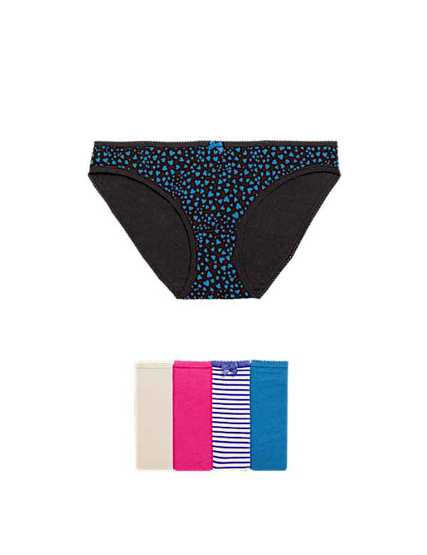 5pk Cotton Lycra™ Bikini Knickers