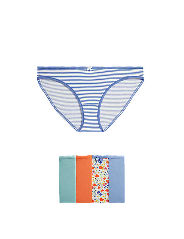 5pk Cotton Lycra™ Bikini Knickers