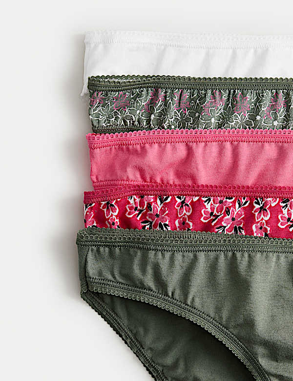 5pk Cotton Lycra™ Bikini Knickers