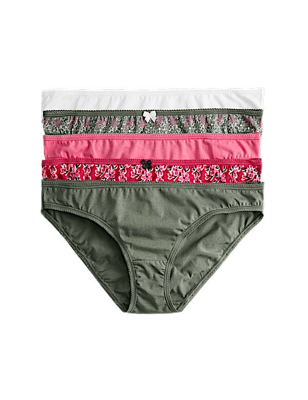 5pk Cotton Lycra™ Bikini Knickers