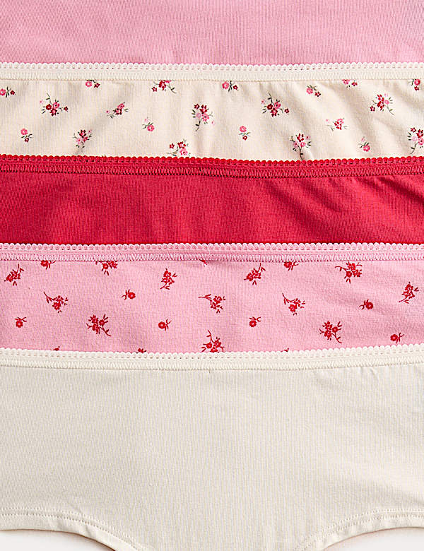 Pack 5 Cotton Mix Knickers