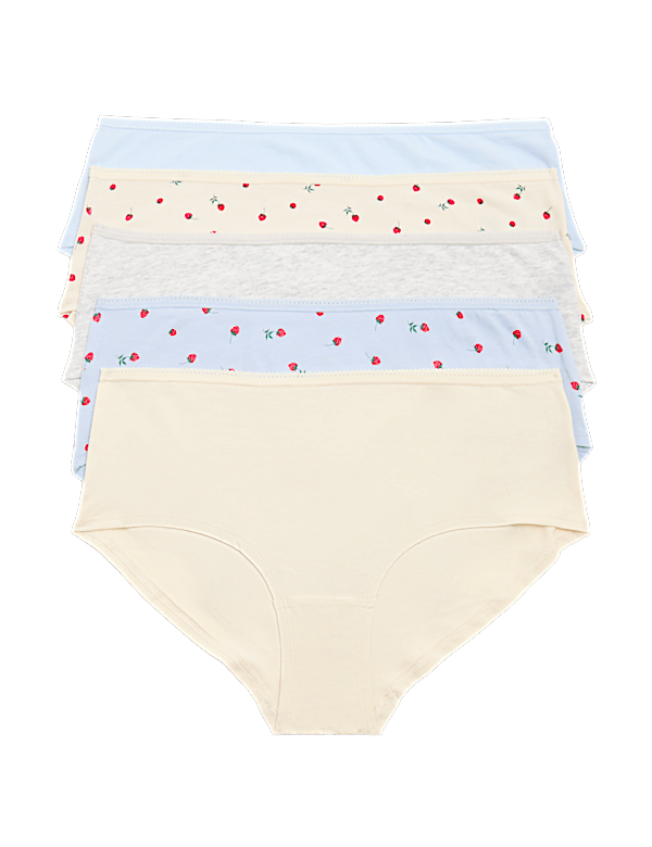 Pack 5 Cotton Mix Knickers