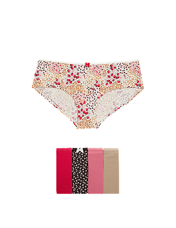 Pack 5 Cotton Mix Knickers