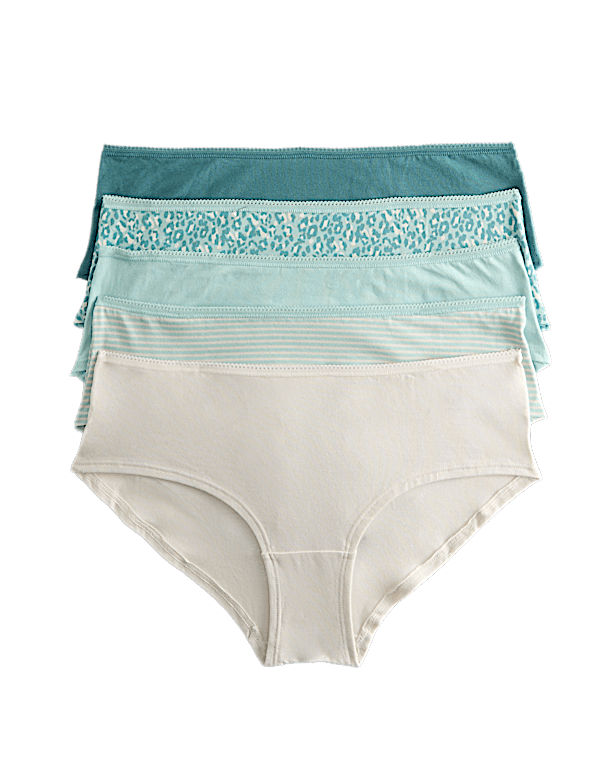 Pack 5 Cotton Mix Knickers