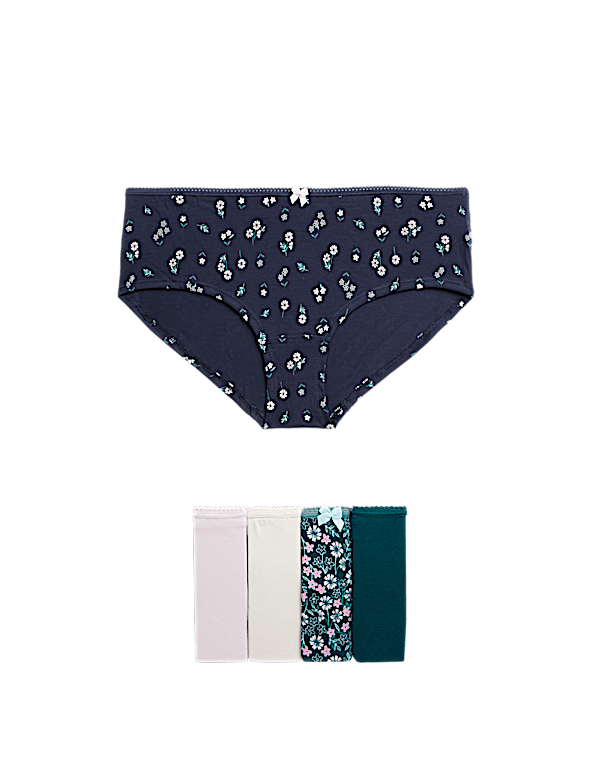 Pack 5 Cotton Mix Knickers