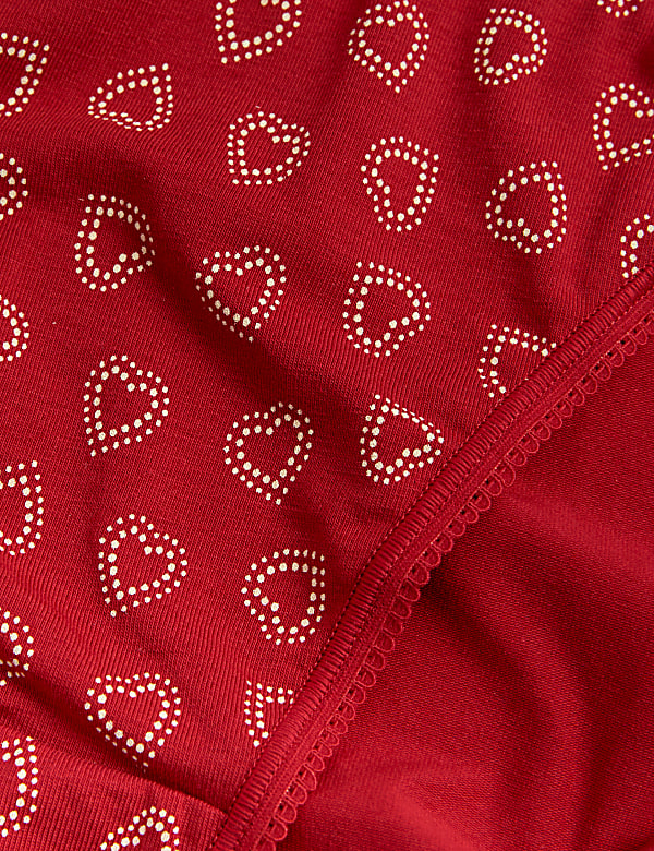 5pk Cotton Lycra™ High Leg Knickers