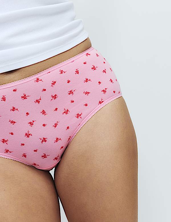 5pk Cotton Lycra&trade; High Rise Shorts