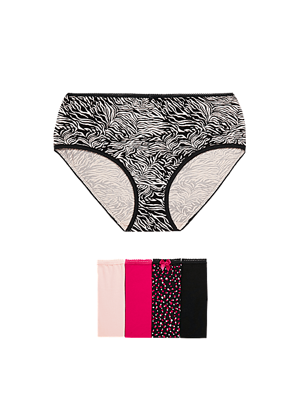 5pk Cotton Lycra™ High Rise Shorts