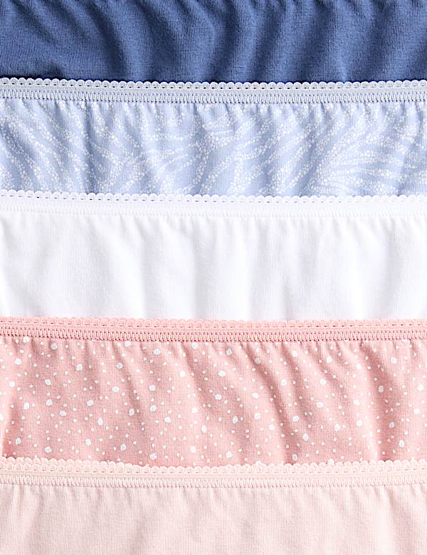 5pk Cotton Lycra&trade; High Rise Shorts