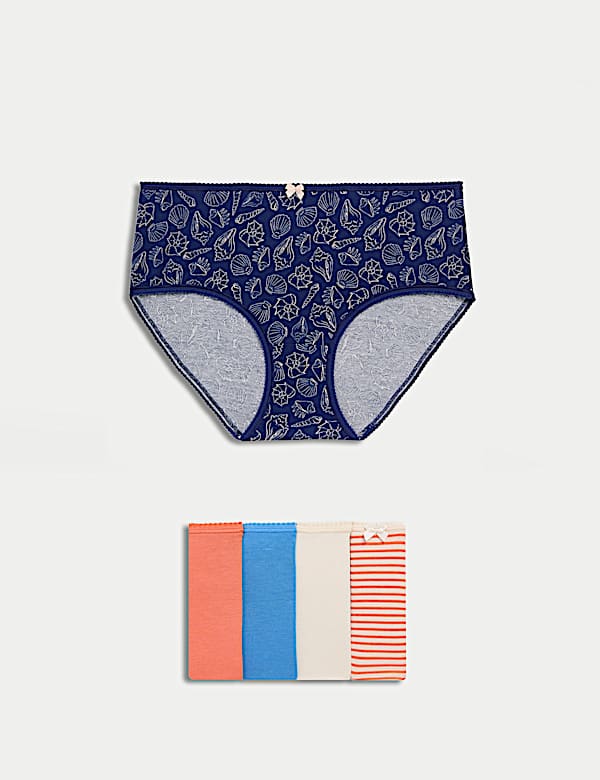 5pk Cotton Lycra&trade; High Rise Shorts