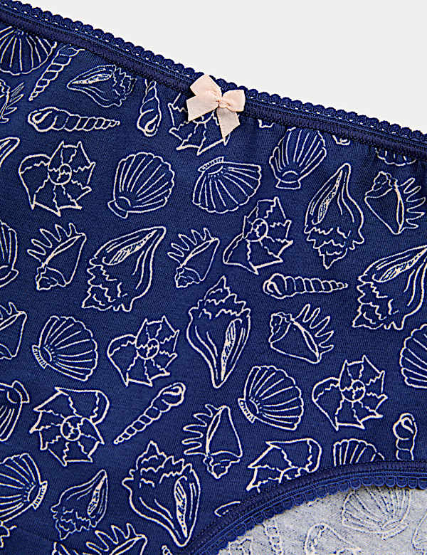 5pk Cotton Lycra&trade; High Rise Shorts