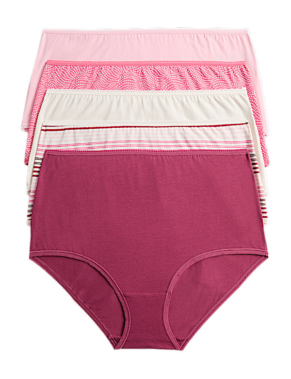 5pk Cotton Lycra&trade; Full Briefs
