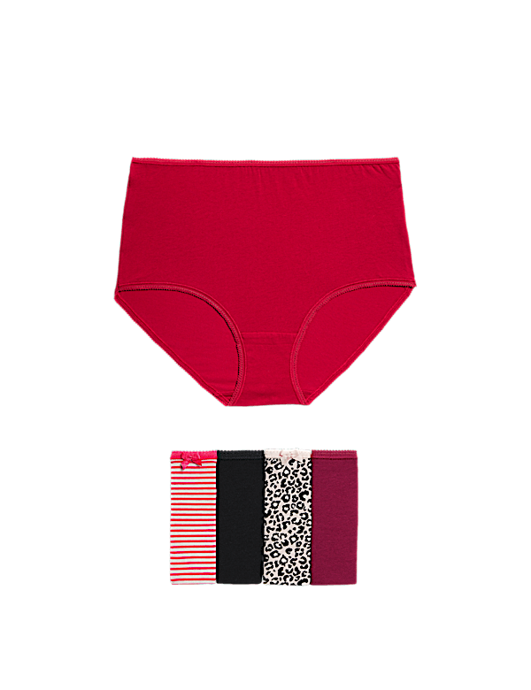 5pk Cotton Lycra&trade; Full Briefs