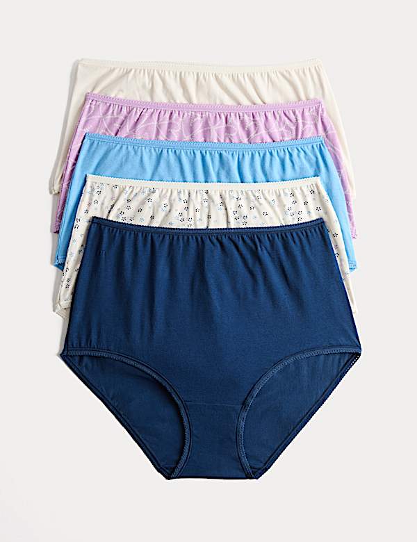5pk Cotton Lycra&trade; Full Briefs
