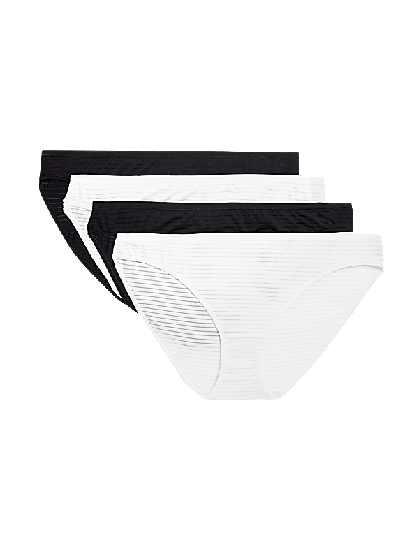 4pk Modal Rich No VPL Bikini Knickers