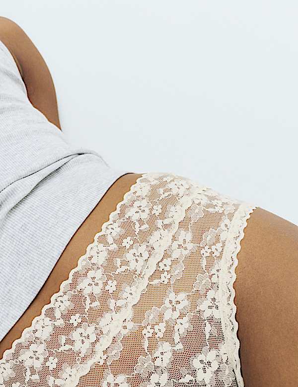 3 Pack Floral Lace Hipster Knickers - LU