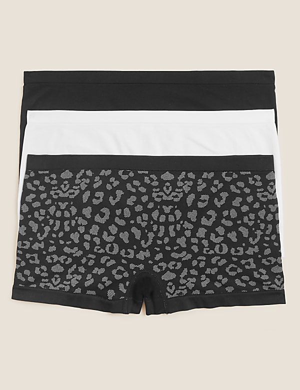 3pk Seamless Low Rise Knicker Shorts