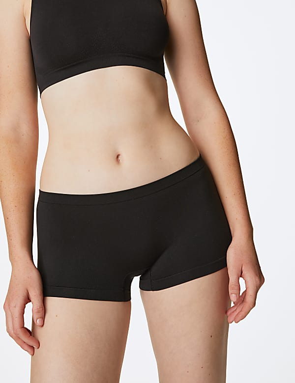 3pk Seamless Low Rise Knicker Shorts