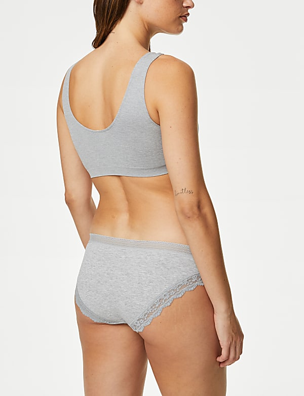 Low Rise Laced Bikini Shorts