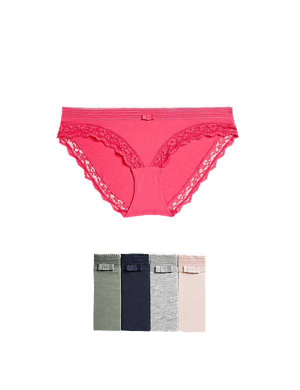 Low Rise Laced Bikini Shorts