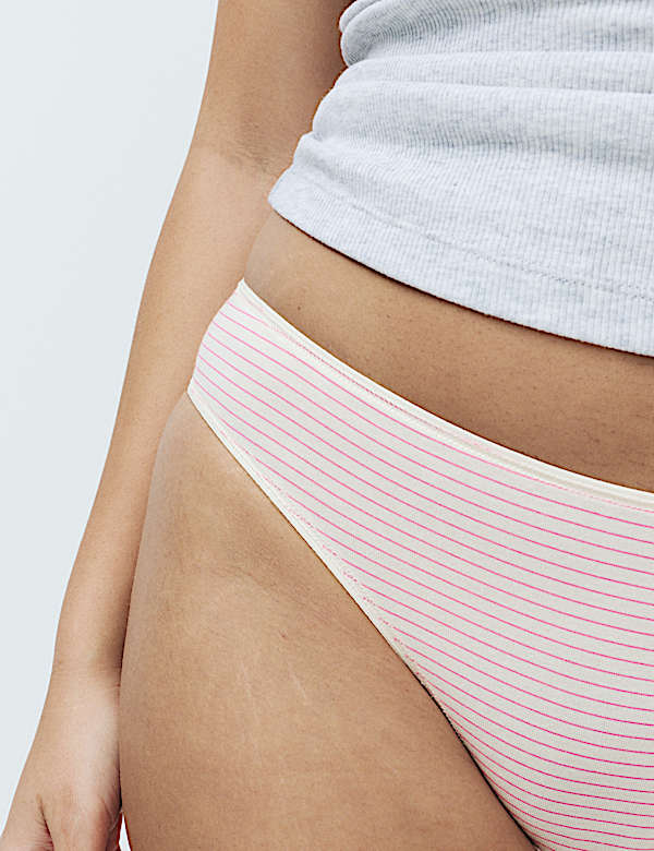 5pk Cotton Rich Printed Brazilian Knickers - US