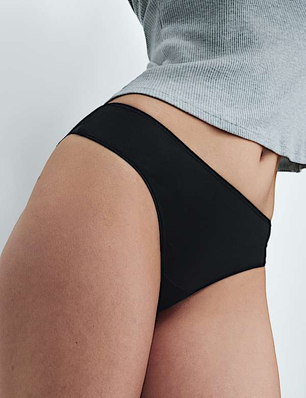 5pk Cotton Rich Printed Brazilian Knickers