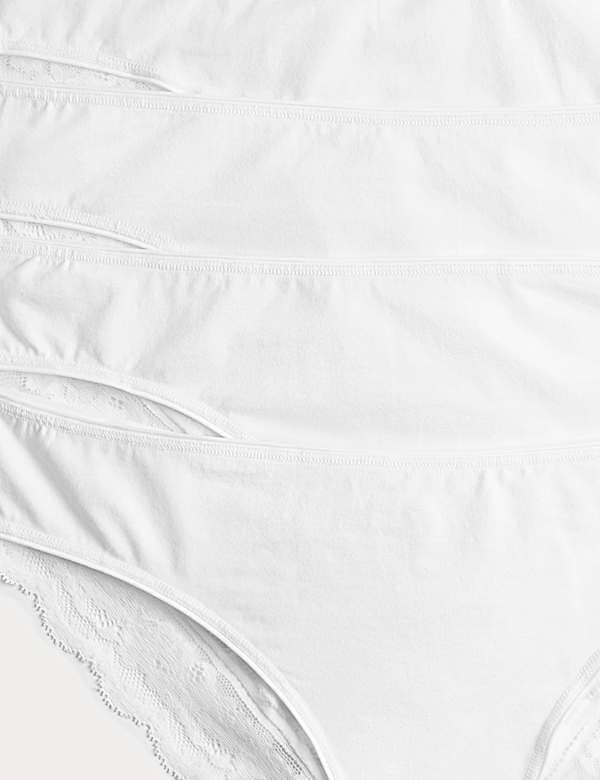 5pk Cotton Rich Printed Brazilian Knickers