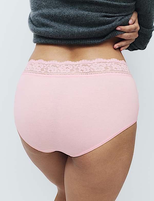 5pk Cotton Rich Printed High Rise Shorts