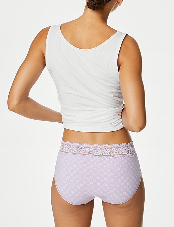 5pk Cotton Rich Printed High Rise Shorts